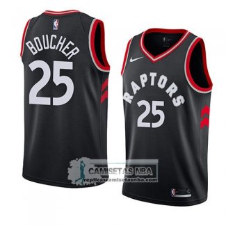 Camiseta Raptors Chris Boucher Statement 2018 Negro