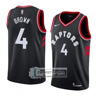 Camiseta Raptors Lorenzo Brown Statement 2018 Negro