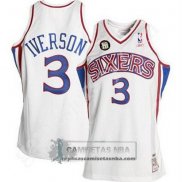 Camiseta Retro 10th 76ers Iverson Blanco