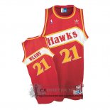 Camiseta Retro Hawks Wilkins Rojo