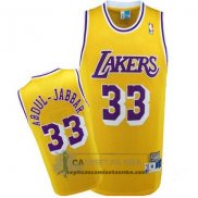 Camiseta Retro Lakers Abdul Jabbar Amarillo