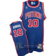 Camiseta Retro Pistons Rooman Azul