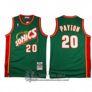 Camiseta Retro Supersonics Payton Verde