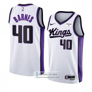 Camiseta Sacramento Kings Harrison Barnes NO 40 Association 2023-24 Blanco