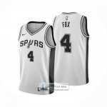 Camiseta San Antonio Spurs DeAaron Fox NO 4 Statement 2024-25 Gris