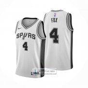 Camiseta San Antonio Spurs DeAaron Fox NO 4 Statement 2024-25 Gris