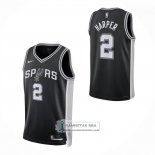 Camiseta San Antonio Spurs Dylan Harper NO 2 Icon 2025-26 Negro