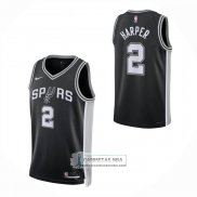 Camiseta San Antonio Spurs Dylan Harper NO 2 Icon 2025-26 Negro