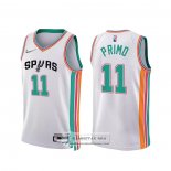 Camiseta San Antonio Spurs Joshua Primo NO 11 Ciudad 2021-22 Blanco