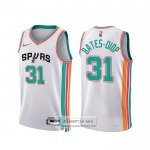 Camiseta San Antonio Spurs Keita Bates-Diop NO 31 Ciudad 2021-22 Blanco
