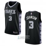 Camiseta San Antonio Spurs Keldon Johnson NO 3 Statement 2022-23 Negro