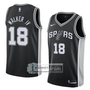 Camiseta San Antonio Spurs Lonnie Walker Iv Icon 2018 Negro
