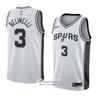 Camiseta San Antonio Spurs Marco Belinelli Association 2018 Blan