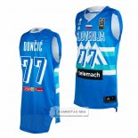 Camiseta Slovenia Luka Doncic NO 77 Tokyo 2021 Azul