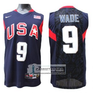 Camiseta Usa 2008 Wade Azul