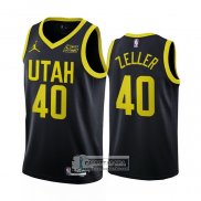 Camiseta Utah Jazz Cody Zeller NO 40 Statement 2022-23 Negro