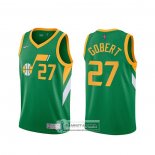 Camiseta Utah Jazz Rudy Gobert Earned 2020-21 Verde
