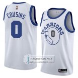 Camiseta Warriors Demarcus Cousins Hardwood Classic 2018-19 Blan