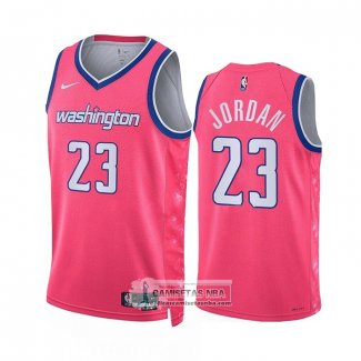 Camiseta Washington Wizards Michael Jordan NO 23 Ciudad 2022-23 Rosa