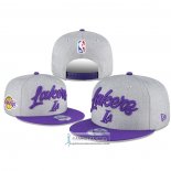 Gorra Los Angeles Lakers 2020 NBA Draft OTC Violeta Gris