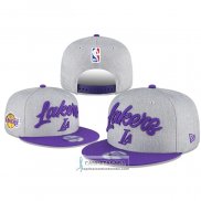 Gorra Los Angeles Lakers 2020 NBA Draft OTC Violeta Gris