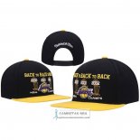 Gorra Los Angeles Lakers Back-to-Back-to-Back NBA Champions Negro