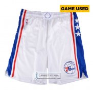 Pantalone 76ers 2017-18 Blanco