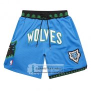 Pantalone Minnesota Timberwolves Mitchell And Ness Jsut Don Azul