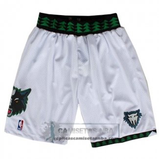 Pantalone Retro Timberwolves Blanco