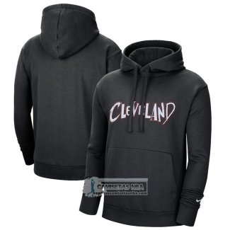 Sudaderas con Capucha Cleveland Cavaliers Ciudad 2020-21 Negro