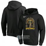 Sudaderas con Capucha Denver Nuggets 2023 NBA Finals Champions Locker Room Pullover Negro