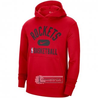 Sudaderas con Capucha Houston Rockets Performance Practice 2021-22 Rojo