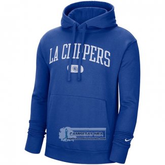 Sudaderas con Capucha Los Angeles Clippers Heritage Essential Azul