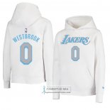 Sudaderas con Capucha Los Angeles Lakers Russell Westbrook Ciudad Blanco