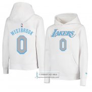 Sudaderas con Capucha Los Angeles Lakers Russell Westbrook Ciudad Blanco