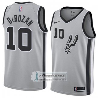 Camiseta Spurs DeMar DeRozan Statement 2017-18 Gris