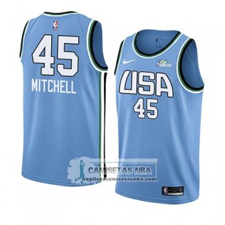 Camiseta 2019 Rising Star Donovan Mitchell USA Azul