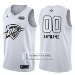 Camiseta All Star 2018 Oklahoma City Thunder Nike Personalizada Blanco