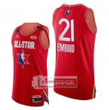 Camiseta All Star 2020 Eastern Conference Joel Embiid Rojo