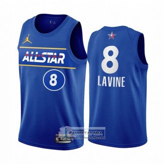 Camiseta All Star 2021 Chicago Bulls Zach Lavine Azul