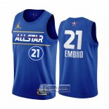 Camiseta All Star 2021 Philadelphia 76ers Joel Embiid Azul