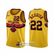 Camiseta Atlanta Hawks Cam Reddish NO 22 Ciudad 2021-22 Amarillo