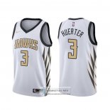 Camiseta Atlanta Hawks Kevin Huerter Ciudad Blanco