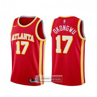 Camiseta Atlanta Hawks Onyeka Okongwu Icon 2020-21 Rojo