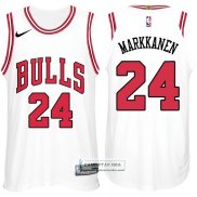 Camiseta Autentico Bulls Markkanen 2017-18 Blanco