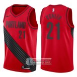 Camiseta Blazers Noah Vonleh Statement 2017-18 Rojo