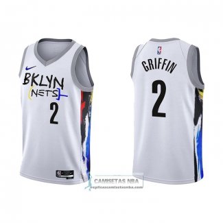 Camiseta Brooklyn Nets Blake Griffin NO 2 Ciudad 2022-23 Blanco