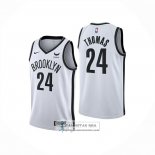 Camiseta Brooklyn Nets Cameron Thomas NO 24 Association 2024-25 Blanco