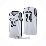 Camiseta Brooklyn Nets Cameron Thomas NO 24 Association 2024-25 Blanco