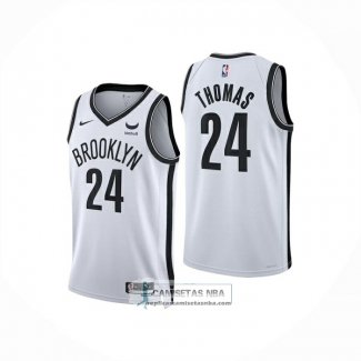 Camiseta Brooklyn Nets Cameron Thomas NO 24 Association 2024-25 Blanco